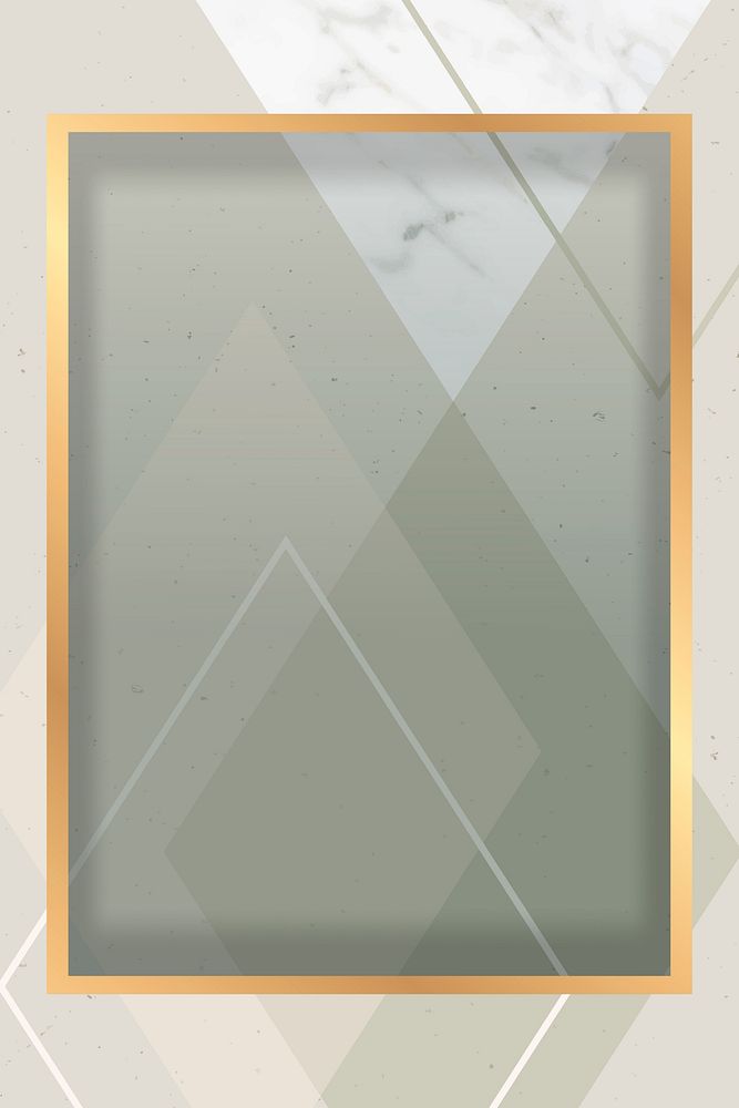 Rectangle framed card mockup vector