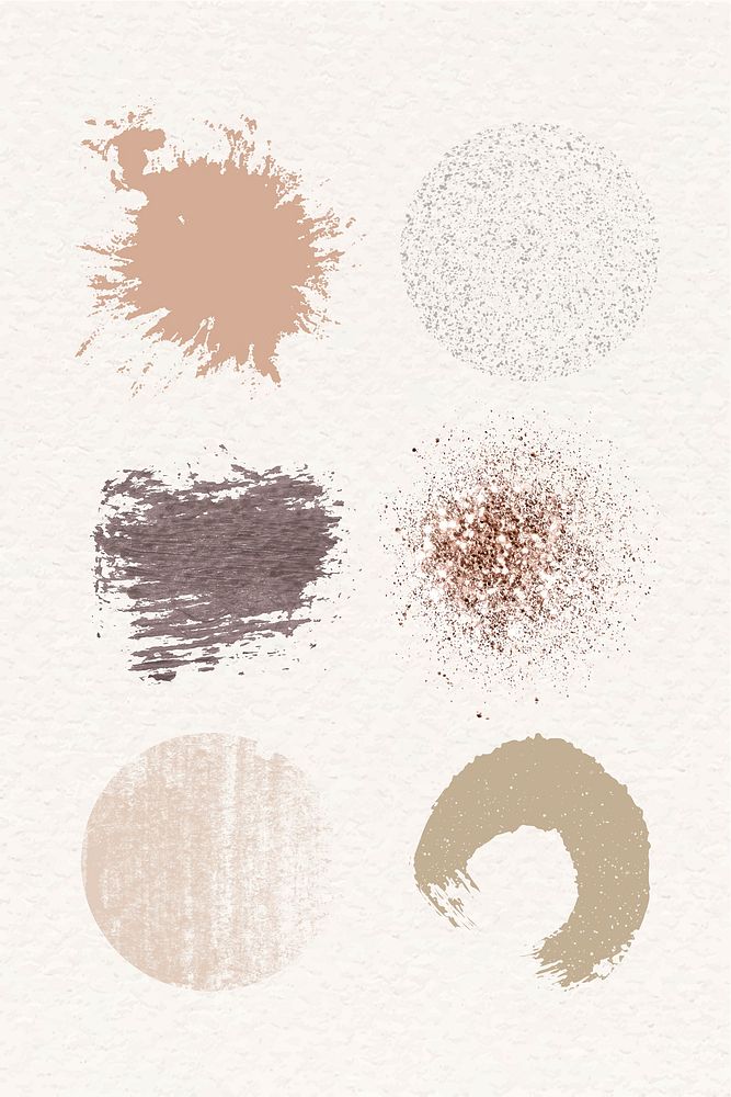 Pastel Brush Strokes Vector Collection Premium Vector Rawpixel