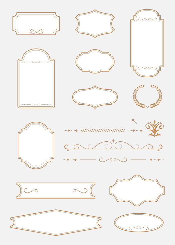 Vintage badge template vector collection