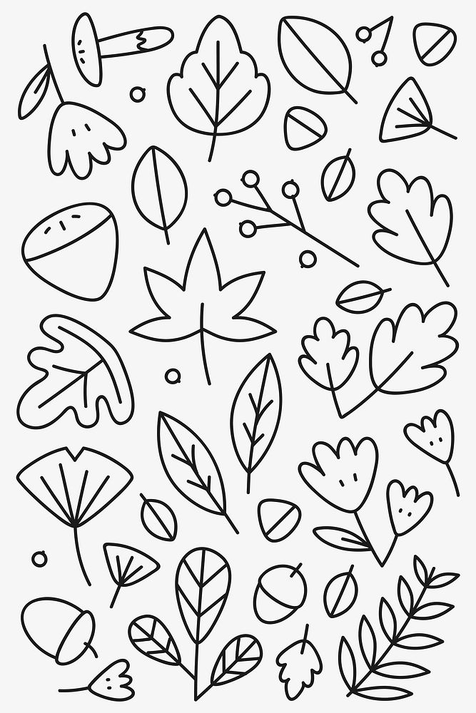 Black autumn leaves on a white background vector