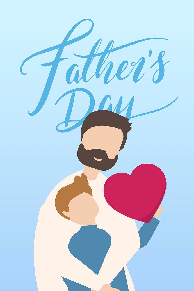 Happy father's day card vector