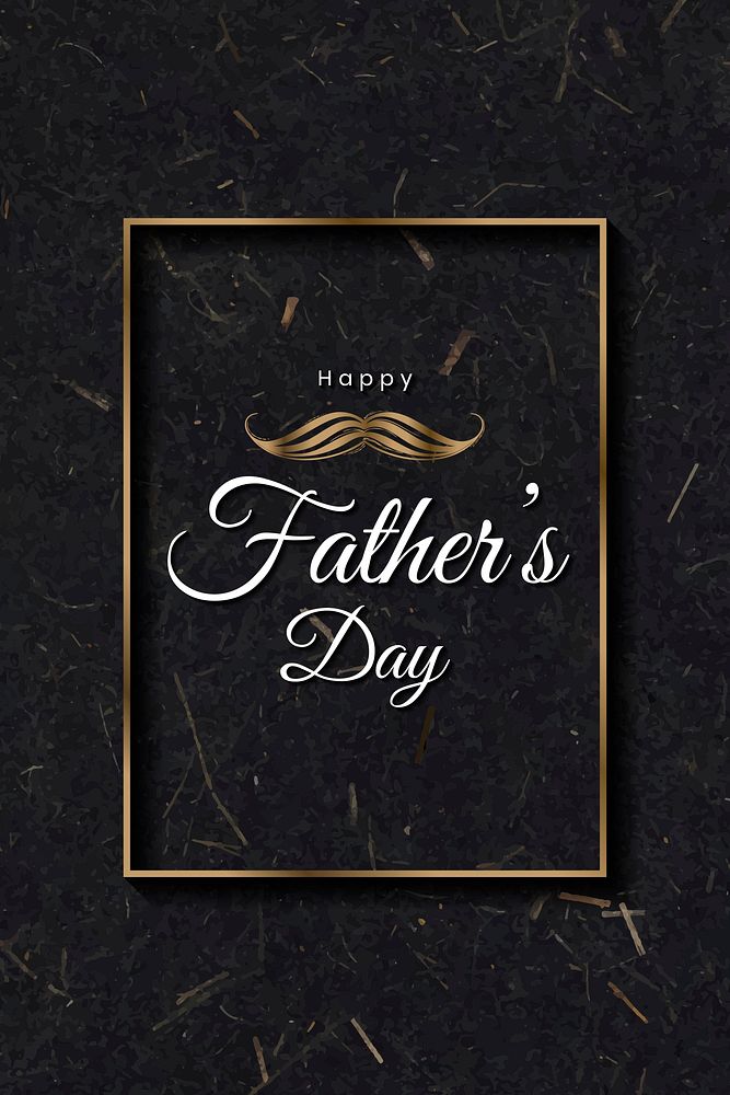Happy father's day card with a mustache vector