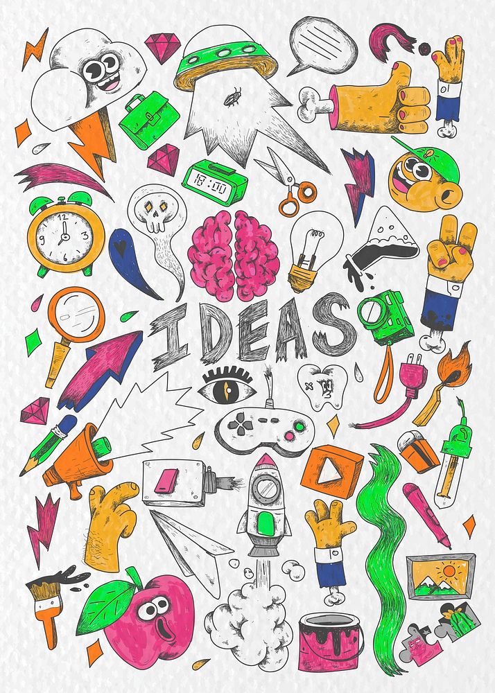 Creative doodle design idea vector