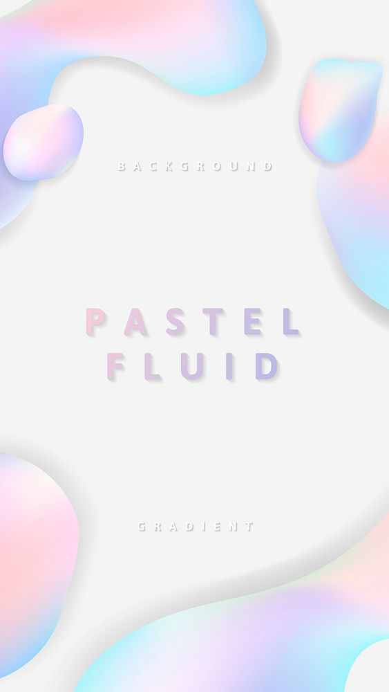 White pastel fluid design poster vector