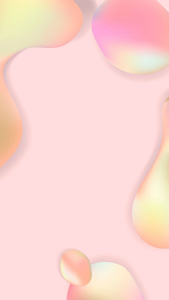 Pink pastel fluid design poster vector
