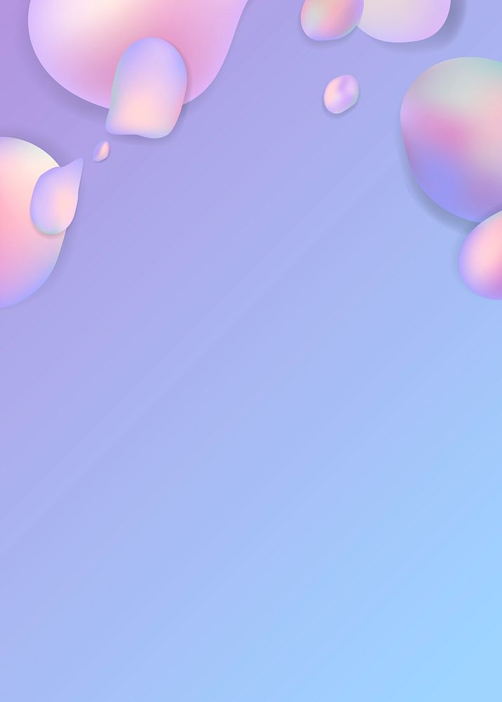 Purple pastel fluid design poster vector