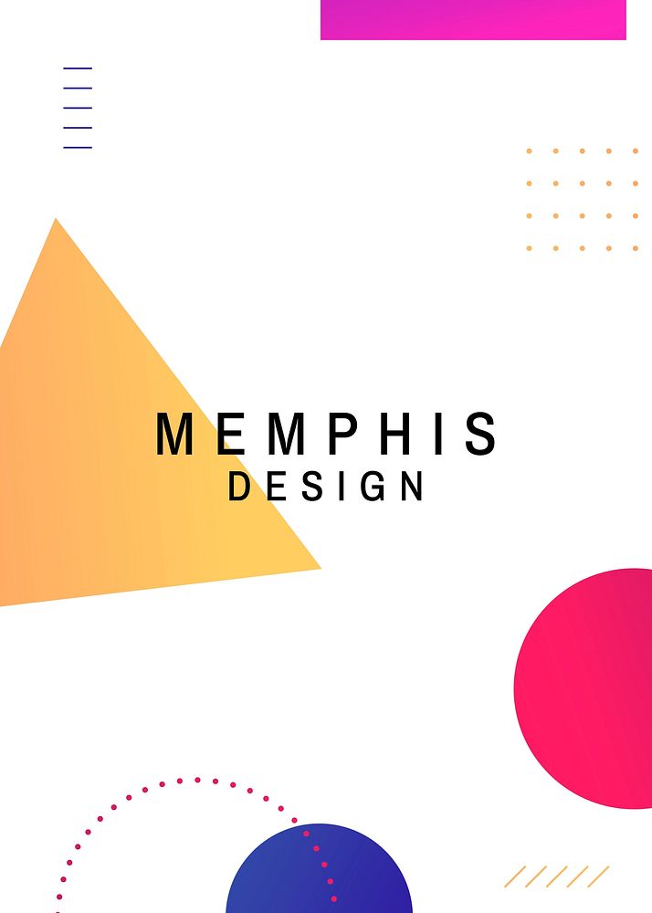 Colorful geometric white memphis background vector