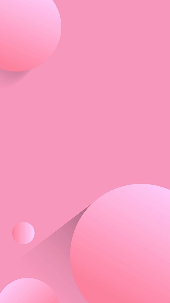 Round pink abstract background vector