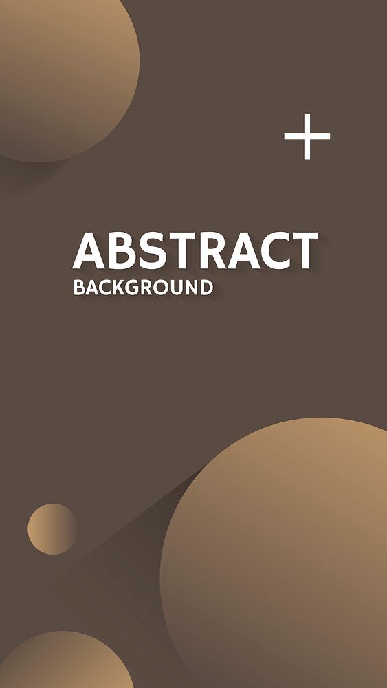 Round brown abstract background vector