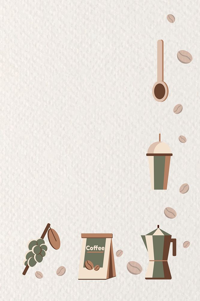 Coffee poster design template vector