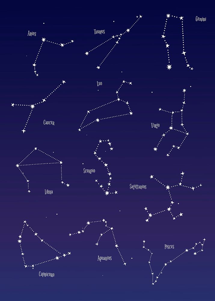 Astrological star signs vector set