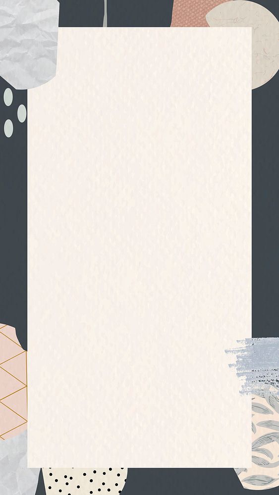 Terrazzo patterned mobile phone wallpaper vector