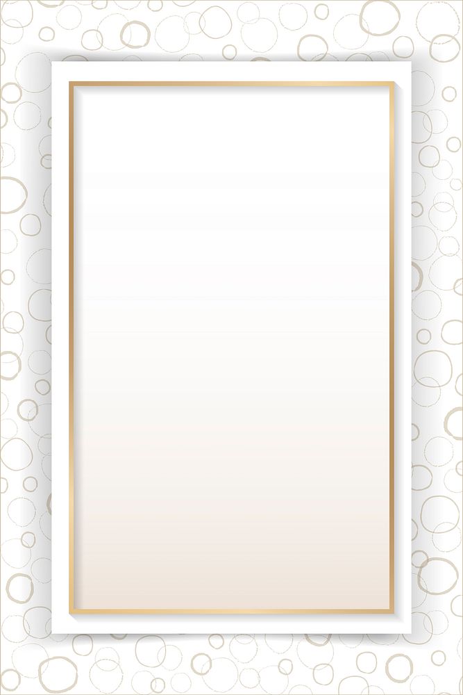 Blank abstract frame design vector