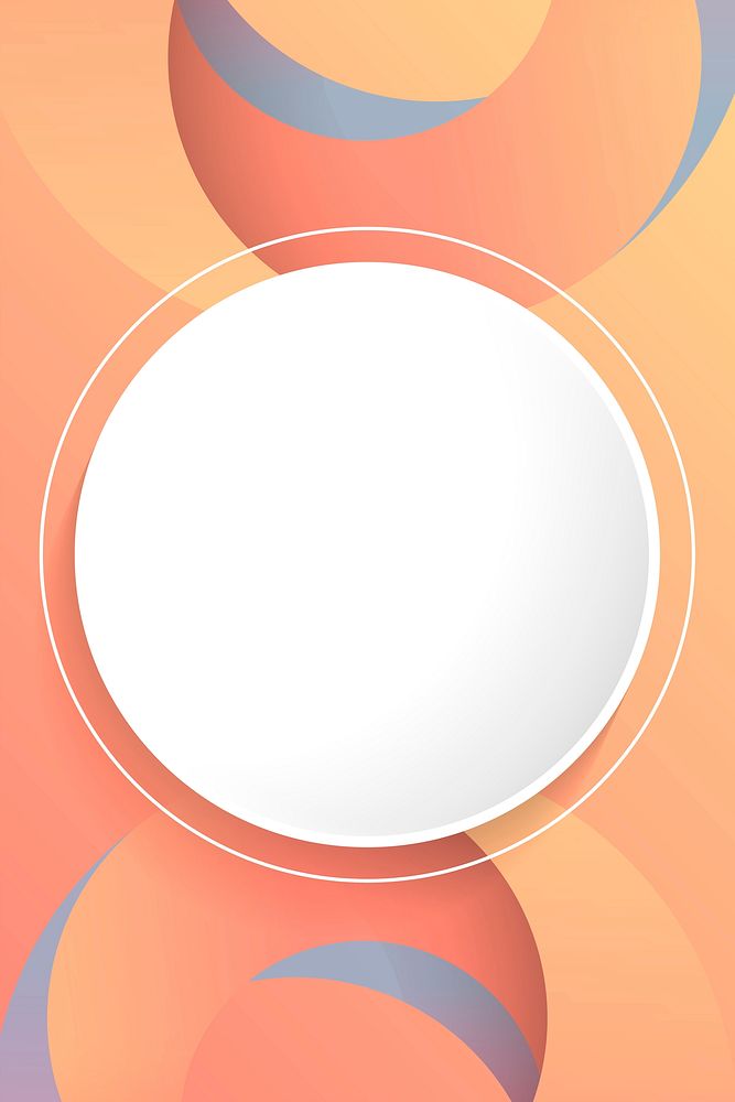 Blank circle colorful abstract frame vector