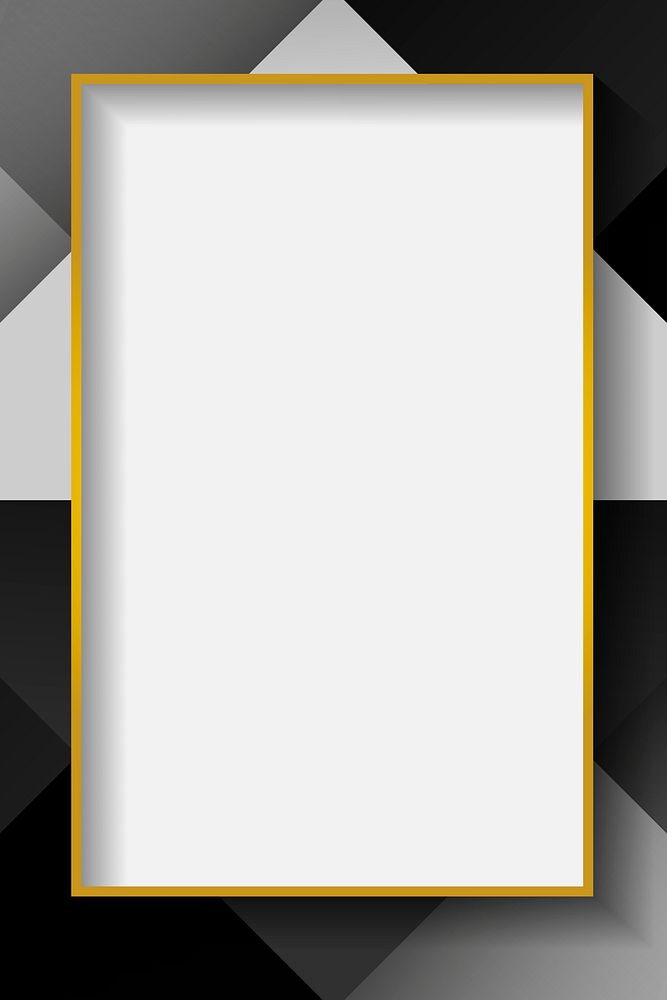 Blank rectangle white abstract frame vector