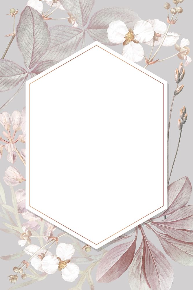 Frame with lily and bulltongue arrowhead background vector