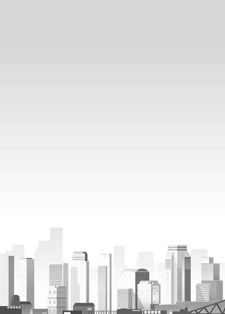 Urban scene in the smog background vector