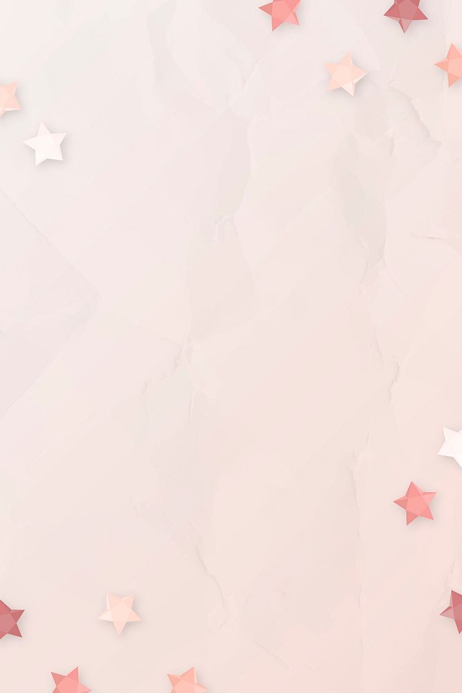 Pink stars frame design vector