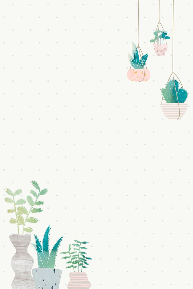 Blank cactus frame design vector