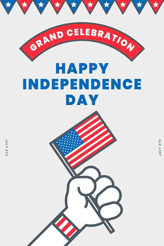 Happy independence day America poster vector