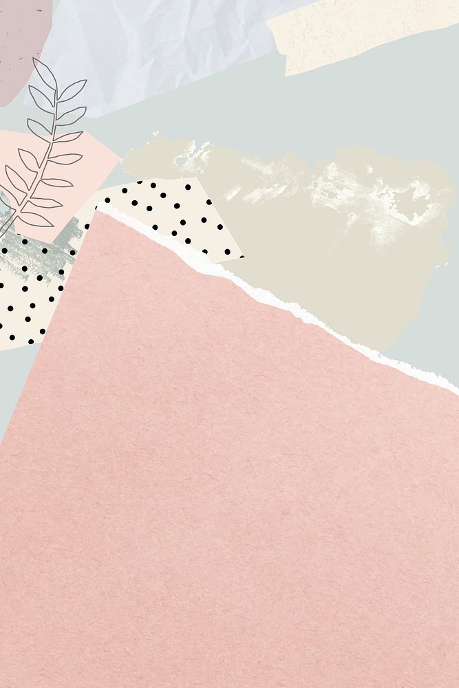 Blank pink ripped notepaper vector