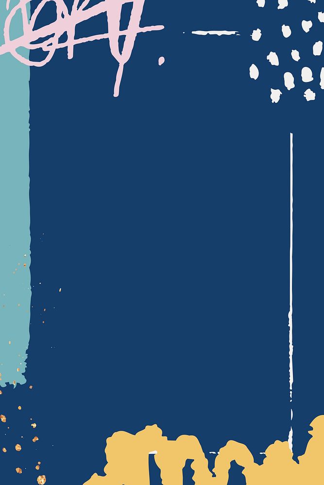 Blue scribble patterned background vector