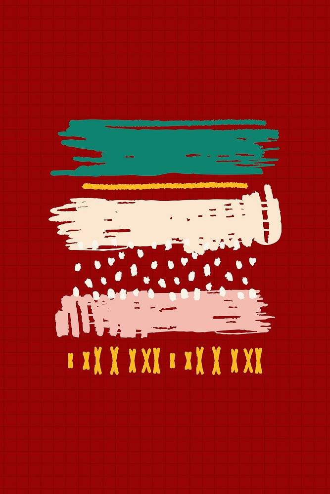 Christmas scribble pattern background vector