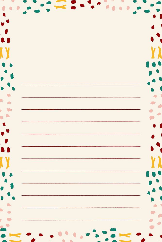 Christmas scribble pattern notepaper vector