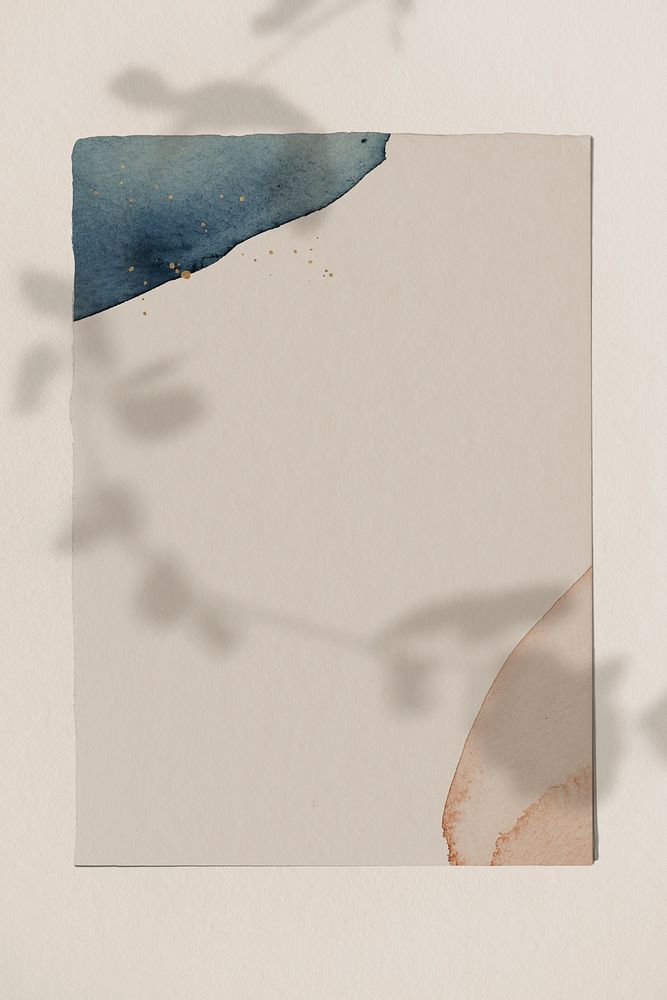 Watercolor patterned background template illustration