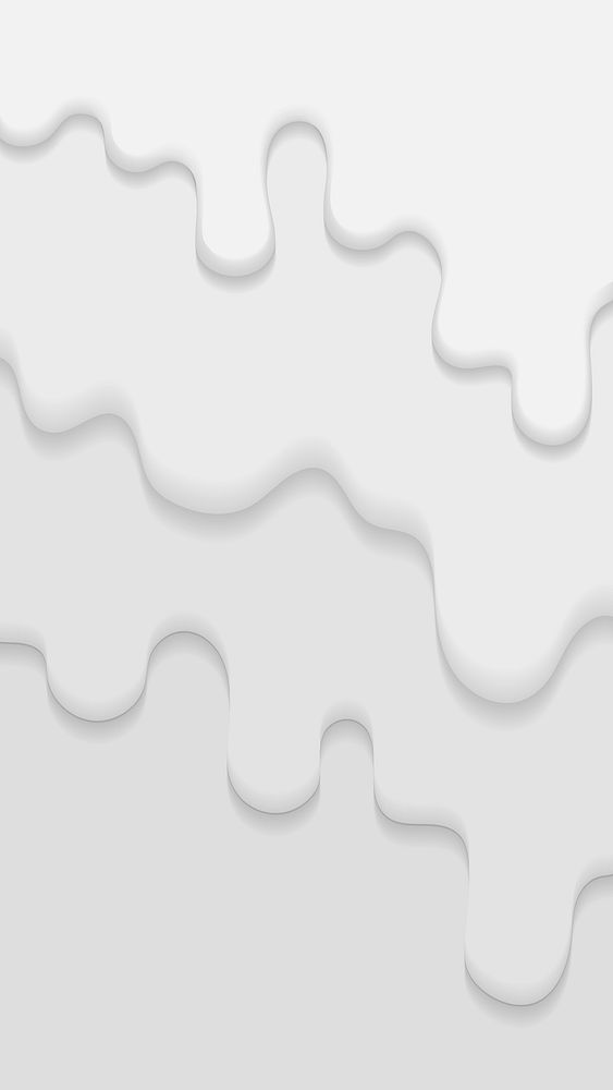 Creamy dripping shades of white mobile phone wallpaper vector
