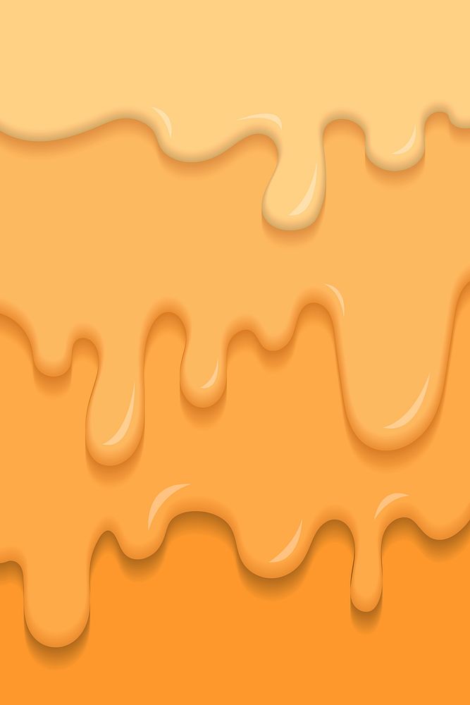 Creamy dripping shades of yellow vector