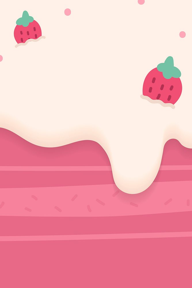 Waffles strawberry ice cream vector | Premium Vector - rawpixel