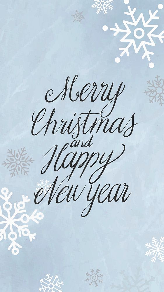 Merry Christmas and a happy new year mobile wallpaper vector