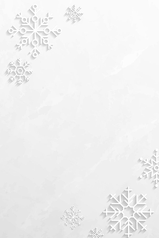 Snowflake Christmas frame on a white background vector