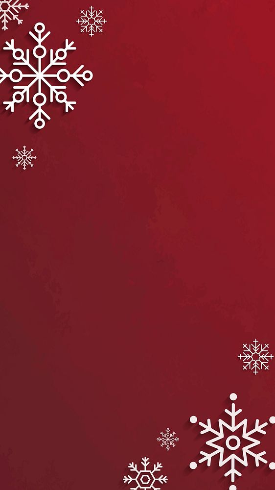 Red Christmas frame mobile phone wallpaper vector