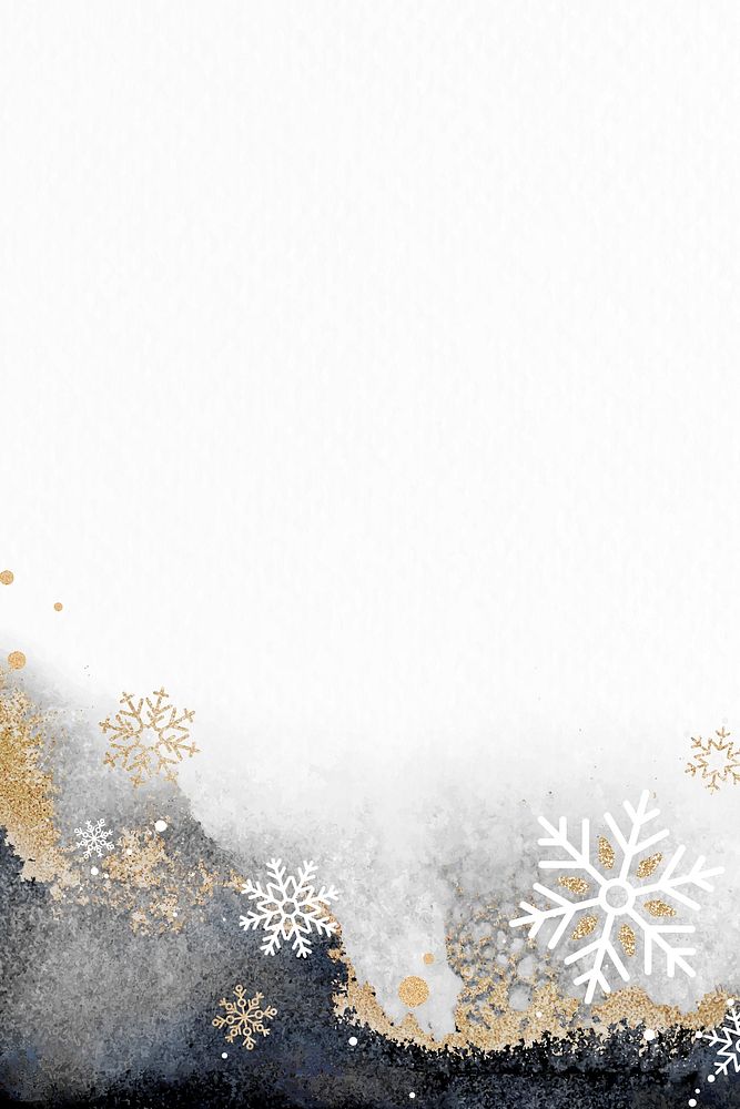 Snowflake Christmas frame design vector