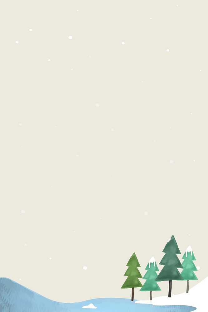 Pine forest on beige background vector