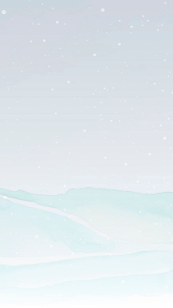 Winter iPhone wallpaper, white background