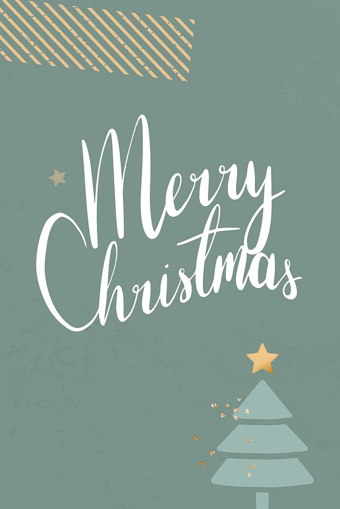 Festive merry Christmas card vector