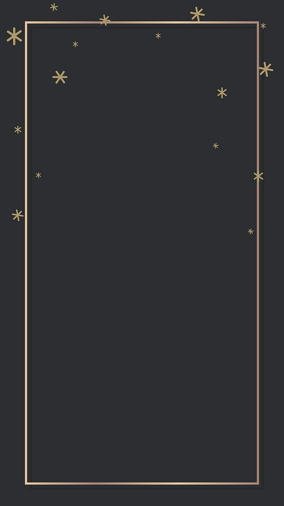New Year shimmering star lights frame design mobile phone wallpaper vector