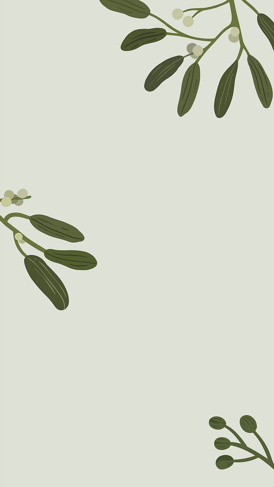 Botanical flower copyspace on a gray phone background vector