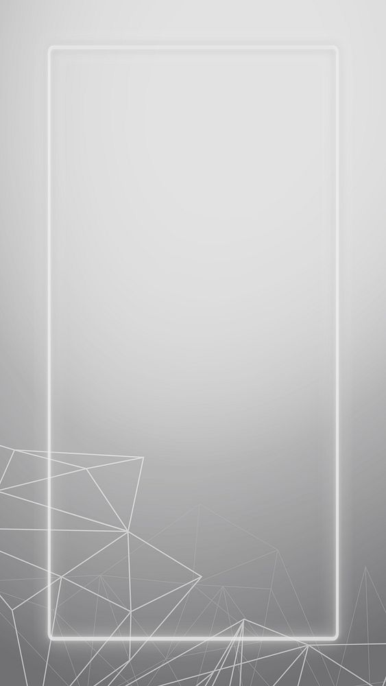 Polygon pattern on gray mobile phone wallpaper illustration