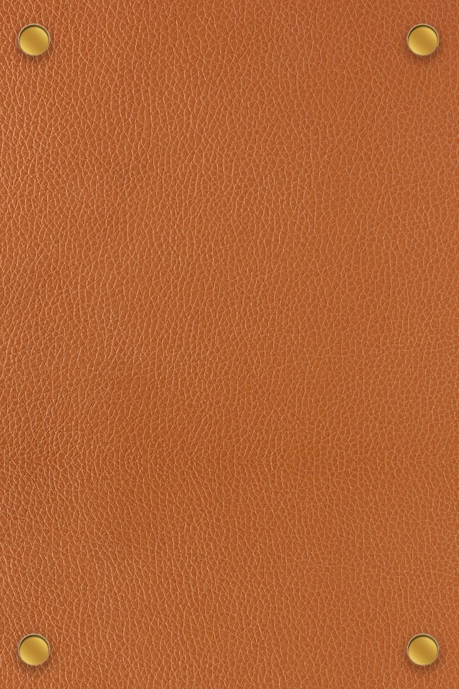 Orangish brown leather texture background template vector