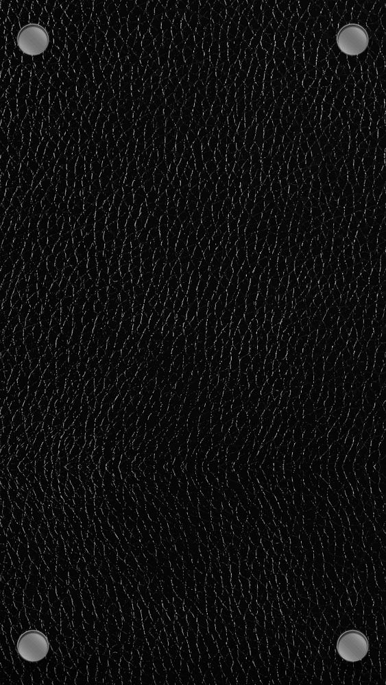 Black leather texture mobile screen template vector