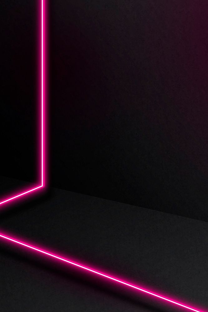 Pink glowing lines on dark background vector