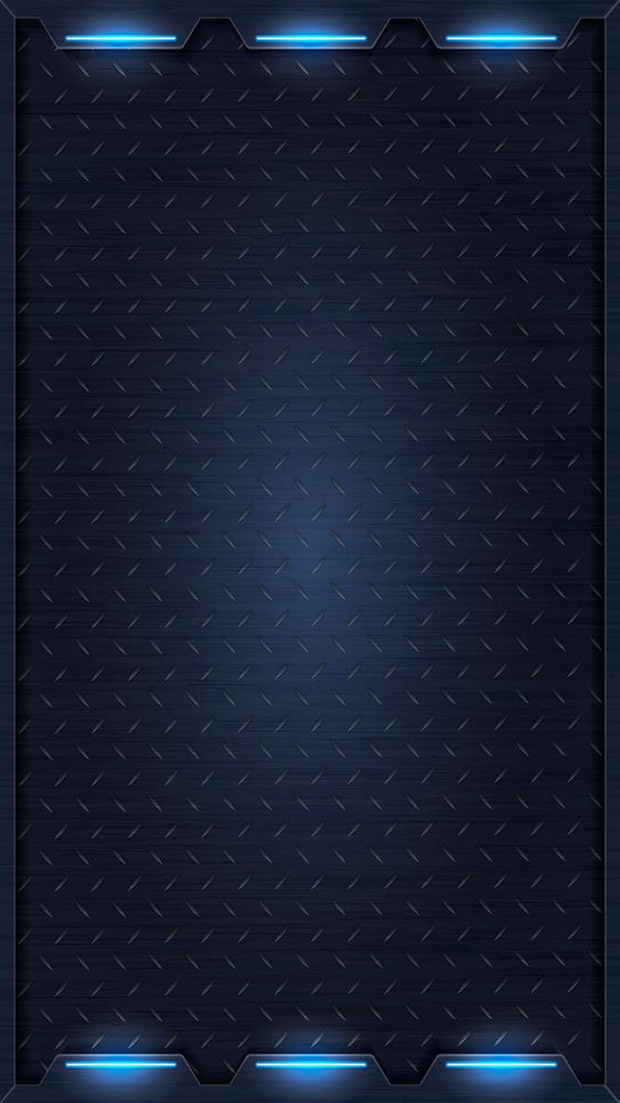 SImple blue technology mobile screen template vector
