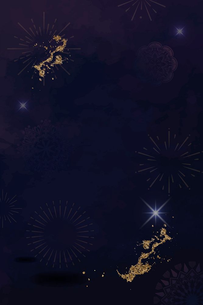 Diwali festival patterned background vector
