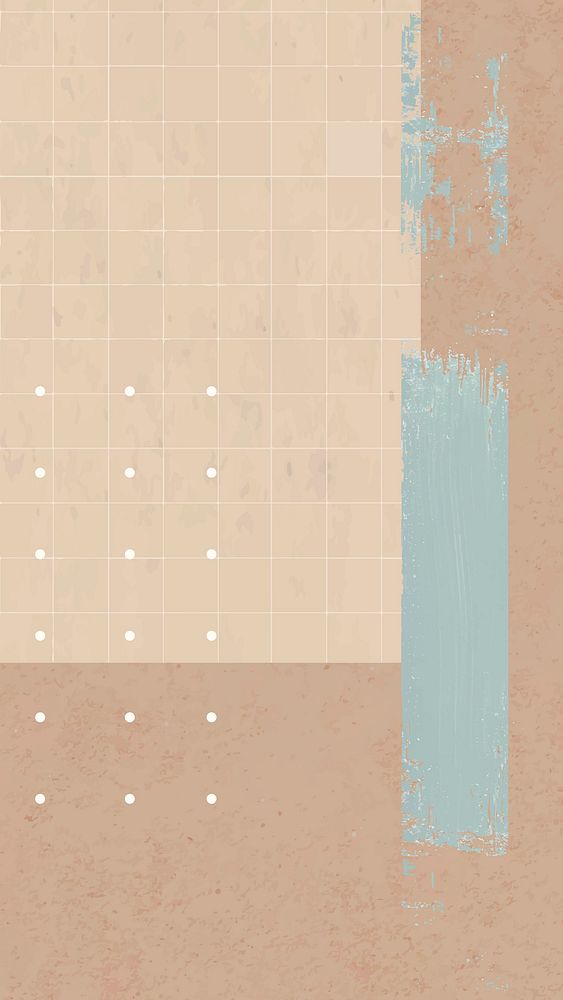 Retro background with white dots and brushstroke vector