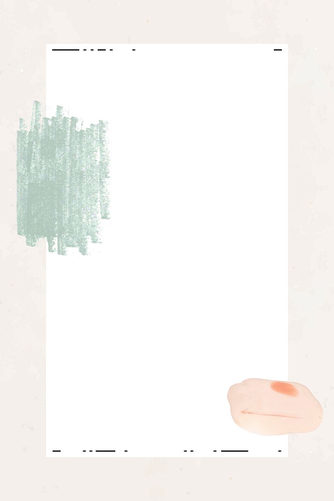 White paper with brushstroke template vector