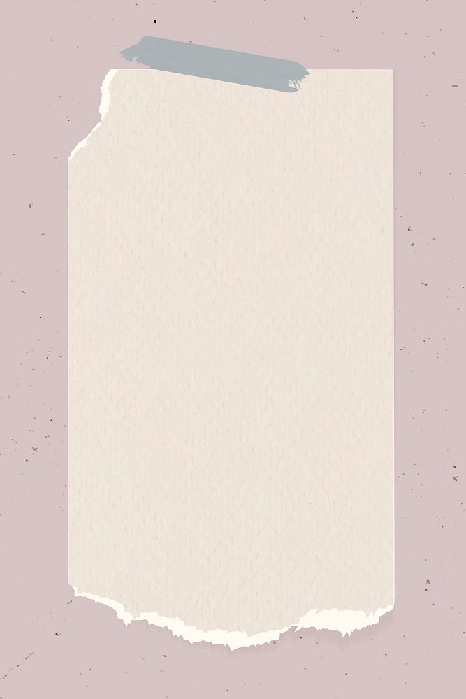 Ripped paper note template vector
